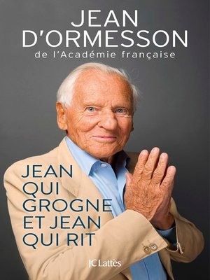 cover image of Jean qui grogne et Jean qui rit--Édition 2017